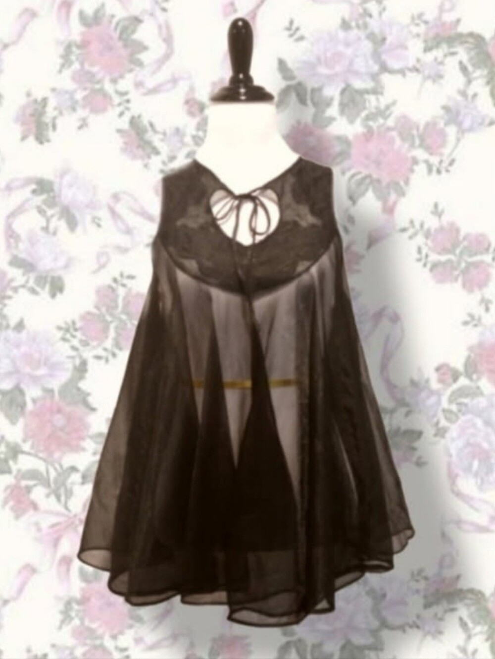 60s Sheer Babydoll Top